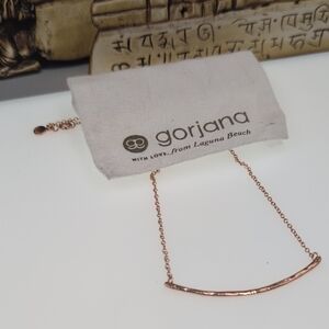 Gorjana Rose Gold Taner Bar Necklace